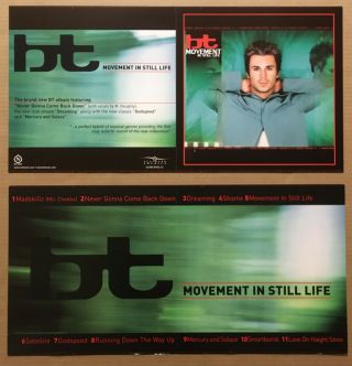 Bt Rare 2000 Double Sided Promo Poster Flat Of Movement Cd 24x12 Never Displayed