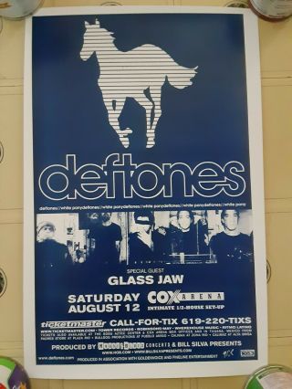 Deftones White Pony Tour 2000 San Diego Concert Poster
