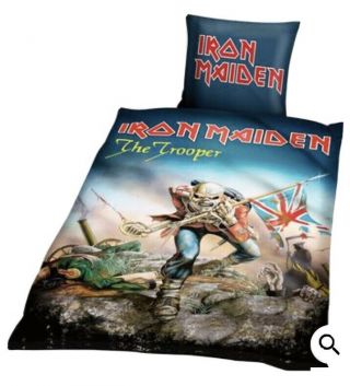 Official Iron Maiden The Trooper Single Duvet Cover & Pillow Case Set,  Metal