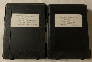 Vintage 1986 Ncr Briefing Of Friends & Family Of Tmi Rare U - Matic Tape - Pair
