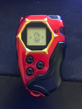 Rare 2002 Digimon Digivice D - Tector Scanner Red Inglish V2.  0
