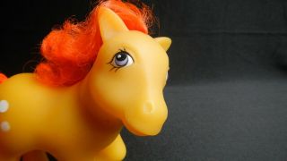 Peru:vintage My Little Pony,  Tootsie Yellow Body,  Made In Peru By Basa,  Very Rare