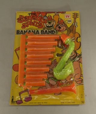 1973 The Banana Splits Toy Banana Band In Package 6 1/2 " X9 "