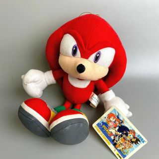 【rare】2003 Sonic X Knuckles Plush 9 " Sega Sonic The Hedgehog Limited Stuffedtoy