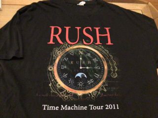 Rush Time Machine Tour 2011 Shirt,  Size Xl Great Color