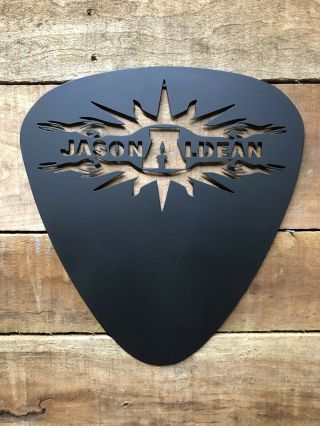Jason Aldean Large Guitar Pick Metal Wall Sign For Studio Or Music Room