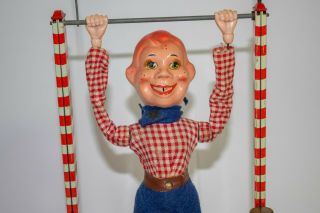Vintage Howdy Doody Acrobat Tin Wind - Up by Arnold 1950s West Germany 3