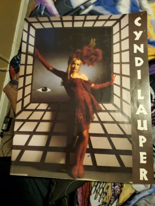 Cyndi Lauper True Colors 86/87 World Tour Concert Program Book With Ticket