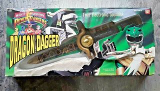 Mighty Morphin 1994 Power Rangers Dragon Dagger Sword Flute Bandai 4 Sounds 2251