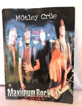 1999 Motley Crue Maximum Rock Tour Book Concert Program