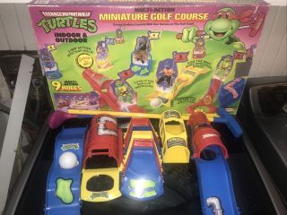 Vintage Teenage Mutant Ninja Turtles Mini Golf Course - Remco - 1990 - Complete
