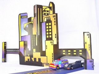 Polistil BATMAN The Animated Series BATMOBILE & JOKER GOTHAM CITY RACE TRACK Set 3