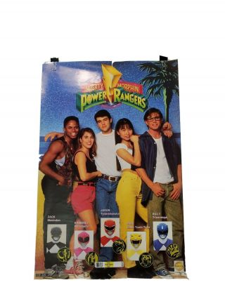 Vtg Rare 1993 Mighty Morphin Power Rangers 329 Poster