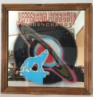 Vintage 1982 Jefferson Starship Carnival,  Mirror Co.  13 1/3 X 13 1/3