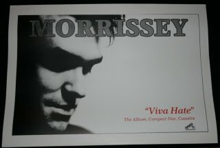 Morrissey Viva Hate Large Hmv Record Company Promo Poster 64 Cm X 45 Cm