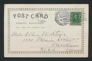 1906 Us In China Cover Postcard To Usa,  Shanghai Us Postal Agency 1c Seattle Cds