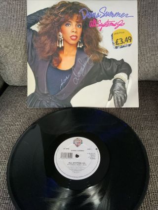 ‘all Systems Go’ Donna Summer Signed 12”
