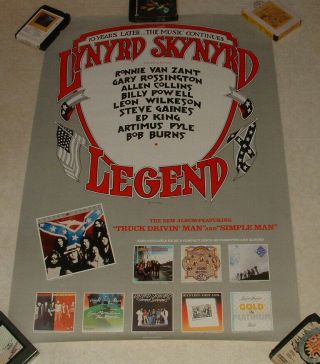 Lynyrd Skynyrd Legend Promo Poster Artimus Pyle Ronnie Van Zant