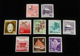 Nystamps Japan Stamp 746 - 754 Og Nh $54 D25y1866
