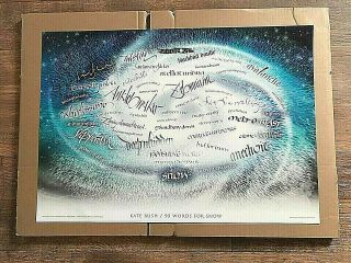 Kate Bush Print / Poster 50 Words For Snow 2011official Set Of 2