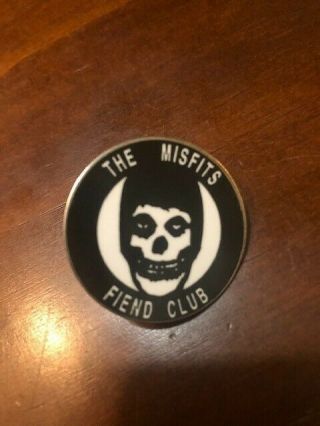 The Misfits " Fiend Club " Logo Enamel Lapel Pin