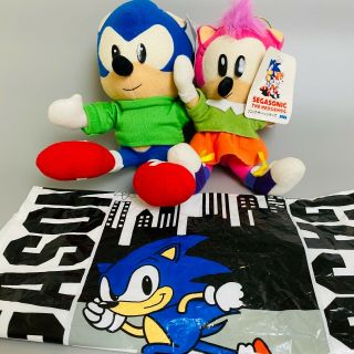 1994 Sega Sonic The Hedgehog Amy 7 " Dress Up Stuffed Plush Doll With Bag Japan