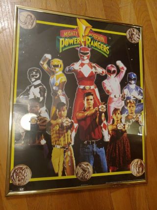 Vintage Power Rangers 16x20 Framed Poster