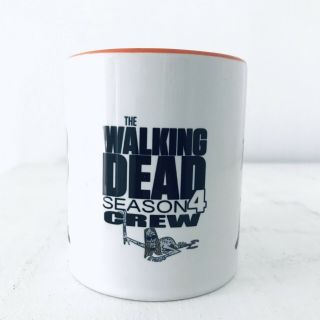 Rare The Walking Dead Season 4 Crew Mug Straight From The Set Daryl Merle