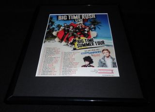 Big Time Rush 2012 Summer Tour 11x14 Framed Advertisement Cody Simpson