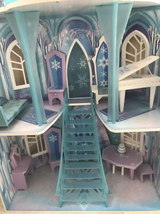 Disney Frozen Elsa Castle Xtra Large Dollhouse All Parts (14) 3