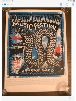 Austin City Limits Music Festival 2013 Concert Poster