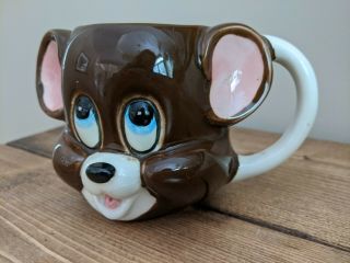 Vintage Metro Goldwyn Mayer Film Co.  1981 " Tom And Jerry " Mug Mouse Jerry Rare