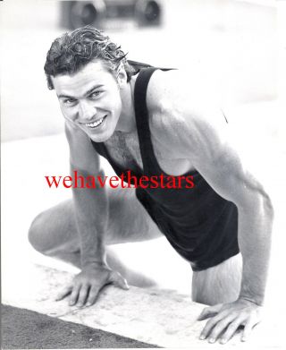 Vintage Jon - Erik Hexum Beefcake Swimsuit Sexy Candid Publicity Portrait Tragic