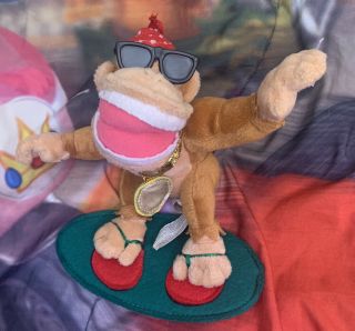 Rare 2002 Playbyplay Nintendo Funky Kong Dk Mario Plush Doll Spain Import