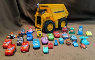 Disney Pixar Cars - Colossus Xxl Micro Drifter Chomping Dump Truck With 15,  Cars