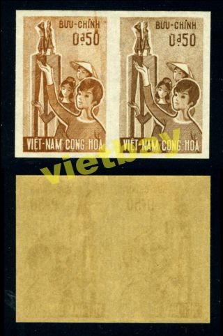 South Vietnam Trial Color Proof 1963 Women 
