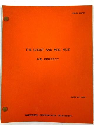 1968 The Ghost And Mrs.  Muir Vintage Television Script Nostalgic Tv Show Rare