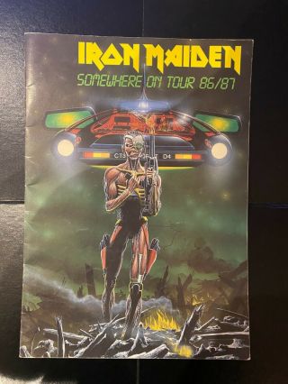 Iron Maiden - Somewhere On Tour Programme - 1986/87 - Vgc