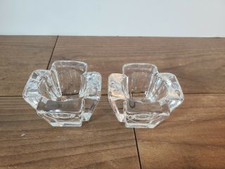 Orrefors " Max " Crystal Swedish Crafted Votive Candle Holder