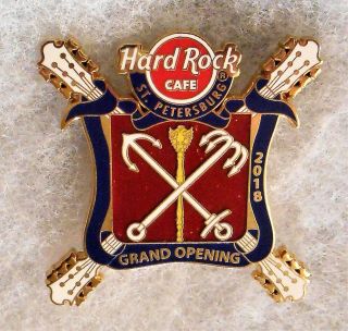 Hard Rock Cafe St Petersburg Grand Opening Coat Of Arms Pin 99548