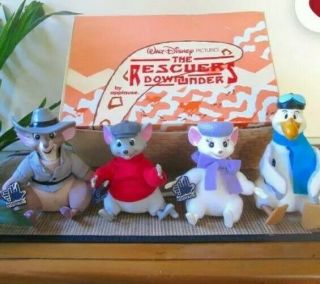 Rare Walt Disney The Rescuers Down Under Applause Plush Toy Set
