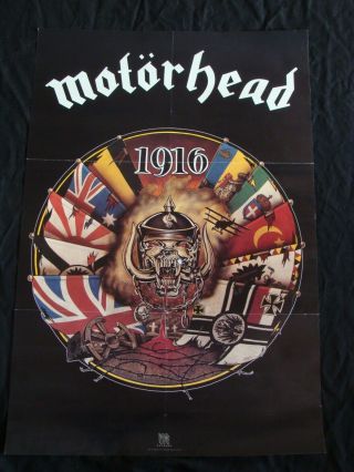Motorhead 1916 Album Poster Record Store Promo 1991