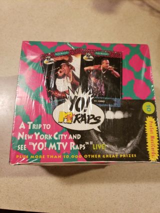 Yo Mtv Raps 1991 Proset Trading Cards Factory 36 Pack Box Rap Hip Hop