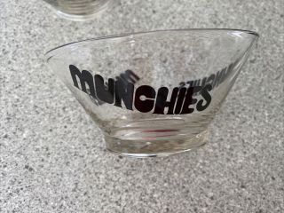 Vintage 60s 70s Glass Munchies Snack Bowl Set Retro Mid Century Modern 5 Piece 3