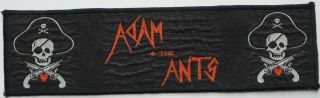 Adam And The Ants Vintage Rare Woven Strip Patch Punk Goth Adam Ant Punks 80 