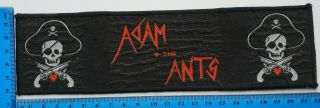 ADAM AND THE ANTS VINTAGE RARE WOVEN STRIP PATCH PUNK GOTH ADAM ANT PUNKS 80 ' s 2