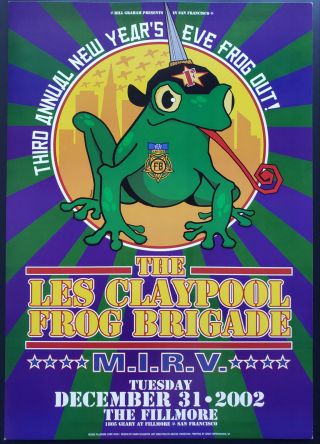 Les Claypool Concert Poster 2002 F - 551 Fillmore