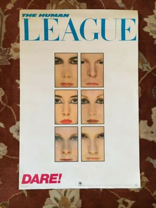 The Human League Dare Rare Promotional Poster From 1982