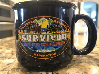 Cbs Survivor Heroes Vs Villains Campfire Mug Rare