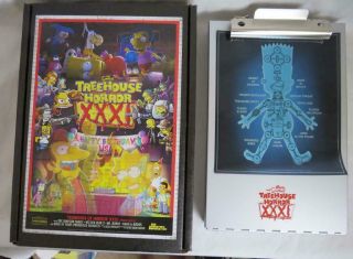 2020 The Simpsons Treehouse Of Horror Xxxi Promo Bart X - Ray & Box Rare